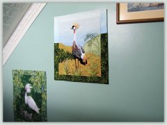 BFC1029 Large Gray Crowned Gray Crane