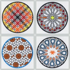 BFC1035 Geometric Quilt Circles