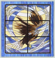 BFC1106 Stained Glass-Eagle