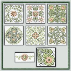 BFC1110 QIH or Reg Sheer Quilt Blocks II