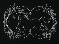 BFC1125 Blackwork Horses - 06