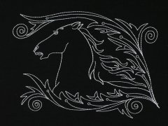 BFC1125 Blackwork Horses - 08