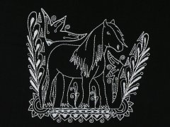BFC1125 Blackwork Horses - 12