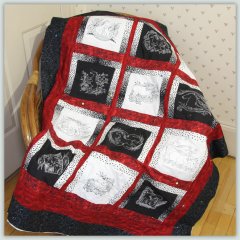 BFC1125 Decorative Element Series Blackwork Horses