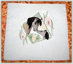 BFC1126 Decorative Element Series Filled in Horses