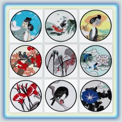 BFC1167 Oriental Quilt Circles