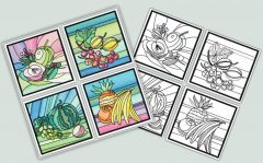 BFC1227 QIH Stained Glass Fruit Blocks