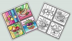 BFC1233 QIH Stained Glass Fruit Blocks II