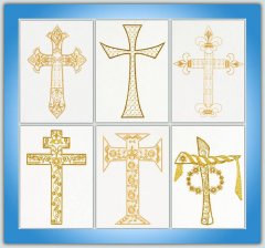 BFC1238 Goldwork Crosses