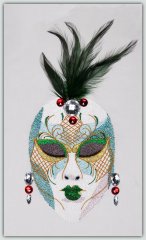 BFC1247 Three Dance Masks V