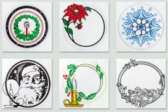 BFC1278 Christmas Quilt Circles