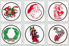 BFC1281 Christmas Quilt Circles II