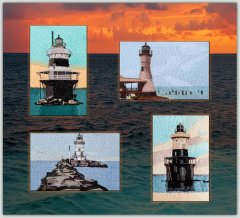 BFC1286 Vintage Lighthouse Postcards