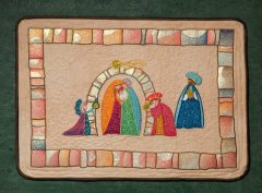 BFC1394 Folk Art Nativity Applique
