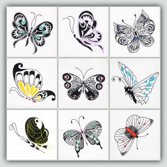 BFC1457 Fanciful Butterflies
