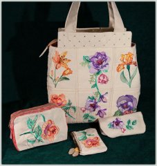 BFC1474 Watercolor Handbag Set