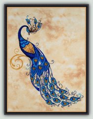 BFC1476 Large Decorative Peacock