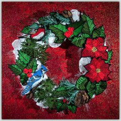 BFC1519 FSL Christmas or Winter Wreath