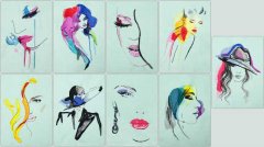 BFC1530 Colorful Abstract Ladies