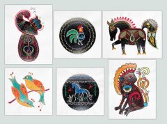 BFC1547 Folk Art Animals