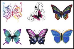 BFC1586 Decorative Butterflies