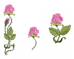 BFC1590 Art Nouveau Floral Motifs