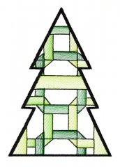 BFC1618 Patchwork Christmas Trees 08