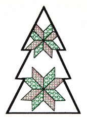BFC1618 Patchwork Christmas Trees 10