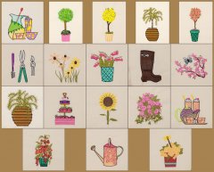 BFC1646 Gardening Quilt Collection - Quilt Blocks