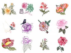 BFC1663 Delicate Roses