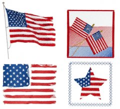 BFC1668 American Flags Fun Set