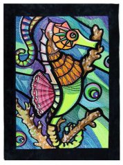 BFC1685 Ching Chou's Stained Glass Seahorse