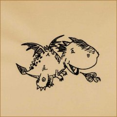 BFC1693 Sketchy Pals - Blackwork  Version - Dragon