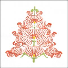 BFC1709 Art Nouveau Floral Quilt Blocks - 04