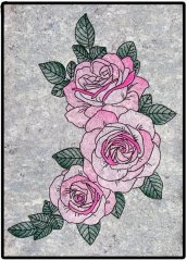 BFC1722 Large Decorative Roses