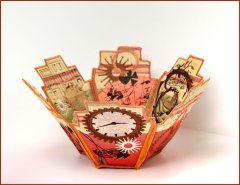 BFC1725 A Touch of Steampunk Fabric Bowl