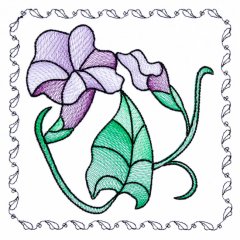 BFC1742 Stained Glass Floral Blocks - 10