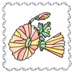 BFC1742 Stained Glass Floral Blocks - 11
