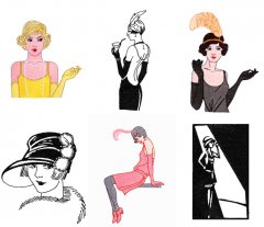 BFC1747 Ladies from the 20s