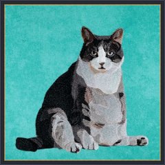 BFC1753 Large Seated Cat "Are you trying to tell me something"