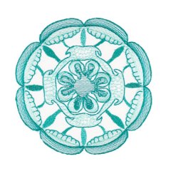 BFC1754 Ernst Haeckel's Ocean Quilt Blocks - 12