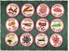 BFC1762 A Dozen Spicy Coasters