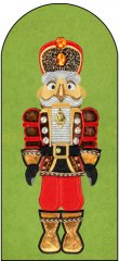 BFC1767  Large Black And Red Nutcracker