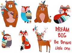BFC1793 Fun Tribal Animals