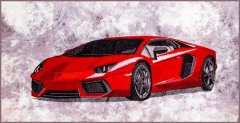 BFC1807 Large Red Lamborghini