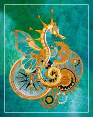 BFC1836 Steampunk Seahorse