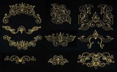 BFC1879 Elegant Medallions