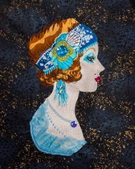 BFC1896 Art Deco Fashion Lady