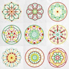 BFC1933 Circles upon Circles  Quilt Blocks
