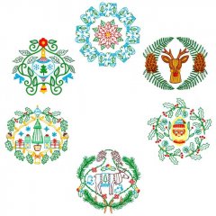 BFC1956 Christmas Mandalas